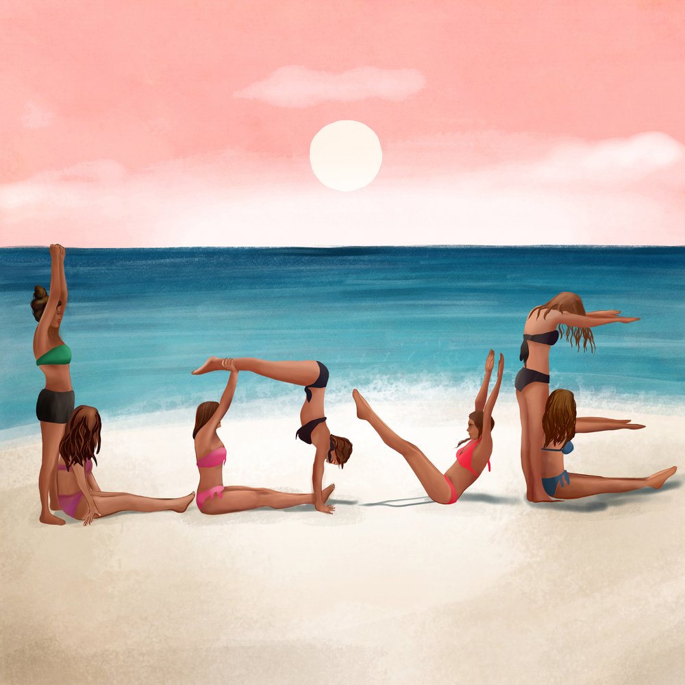Liebe am Strand von Flow Line