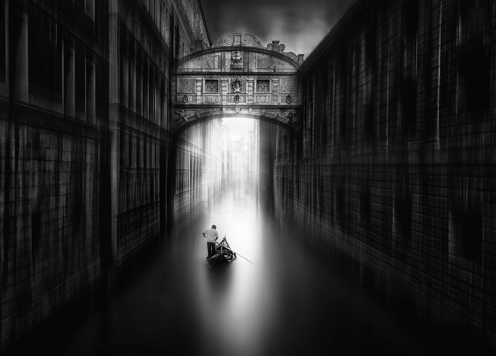 Venedig Kanallicht von Fran Osuna