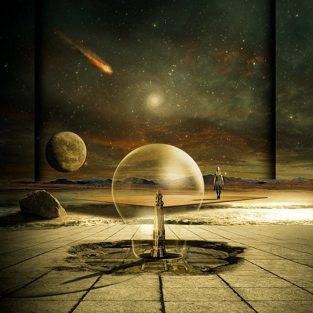 Kosmische Wüstenreise von Franziskus Pfleghart