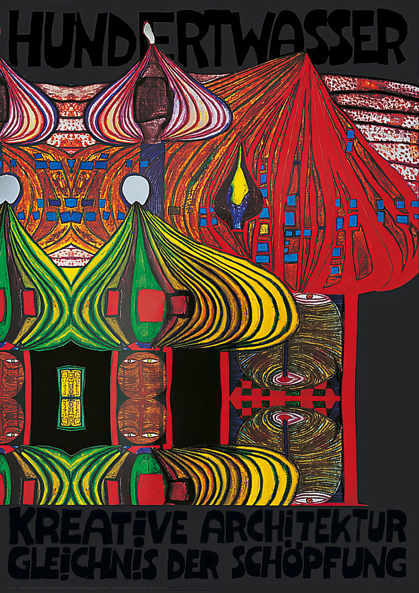 Kreative Architektur - Gleichnis der Schöpfung von Friedensreich Hundertwasser