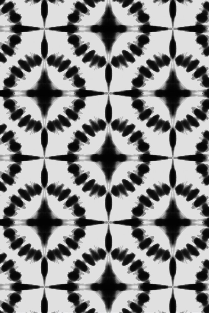 Abstraktes Shibori-Muster von Fun Qui