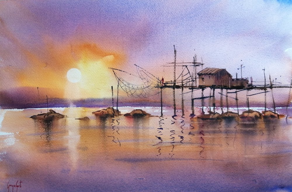 Goldene Stunde Angelpier von Giorgio Gosti