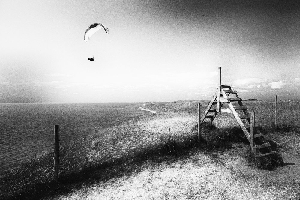 Küsten-Paraglider-Blick von Gustav Davidsson