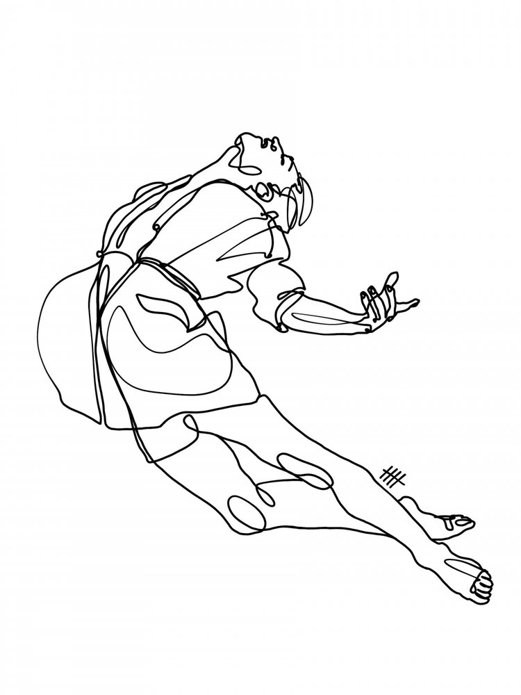 Expressive Figurenstudie von Hanna Lee Tidd