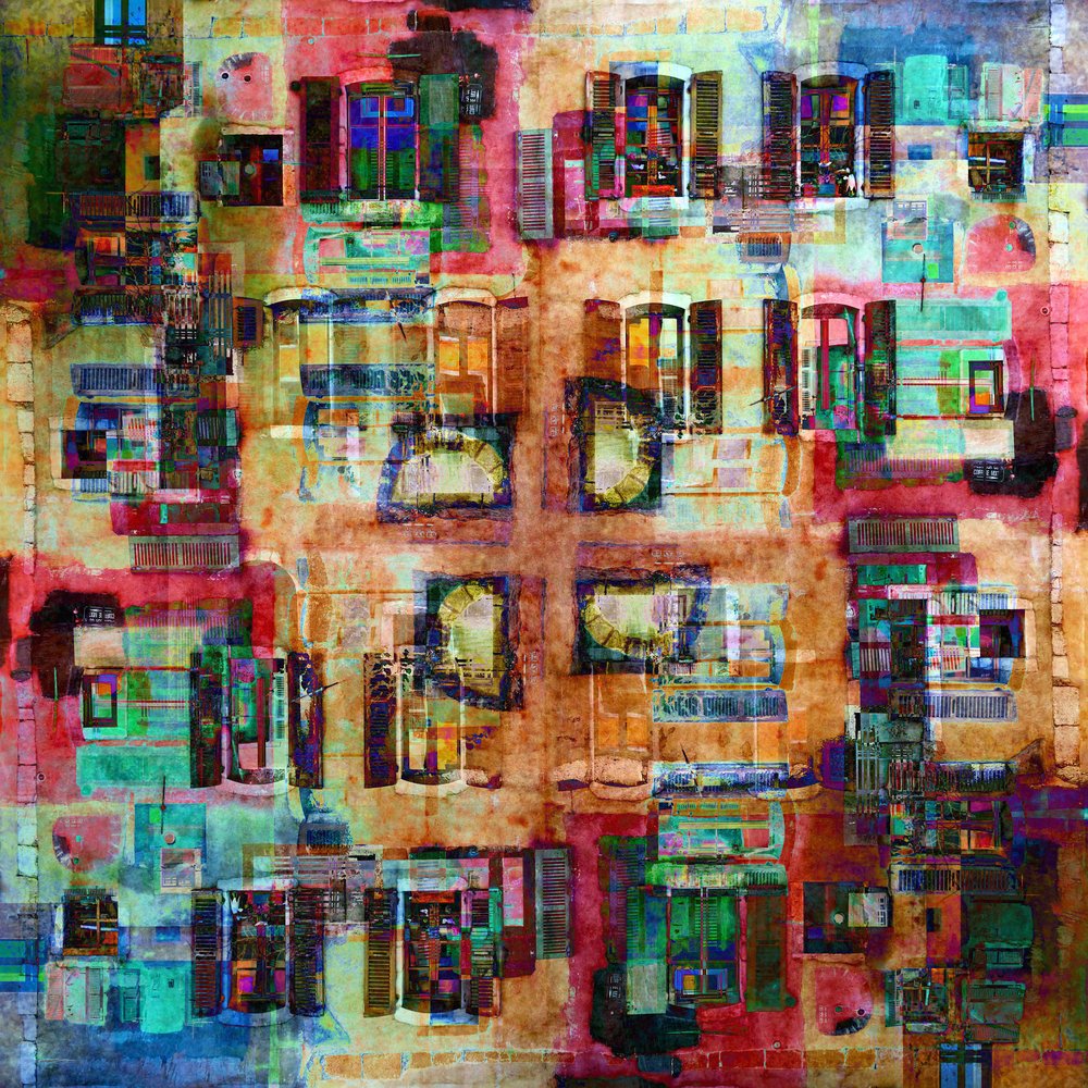 Bunte Stadtfenster von Igor Shrayer