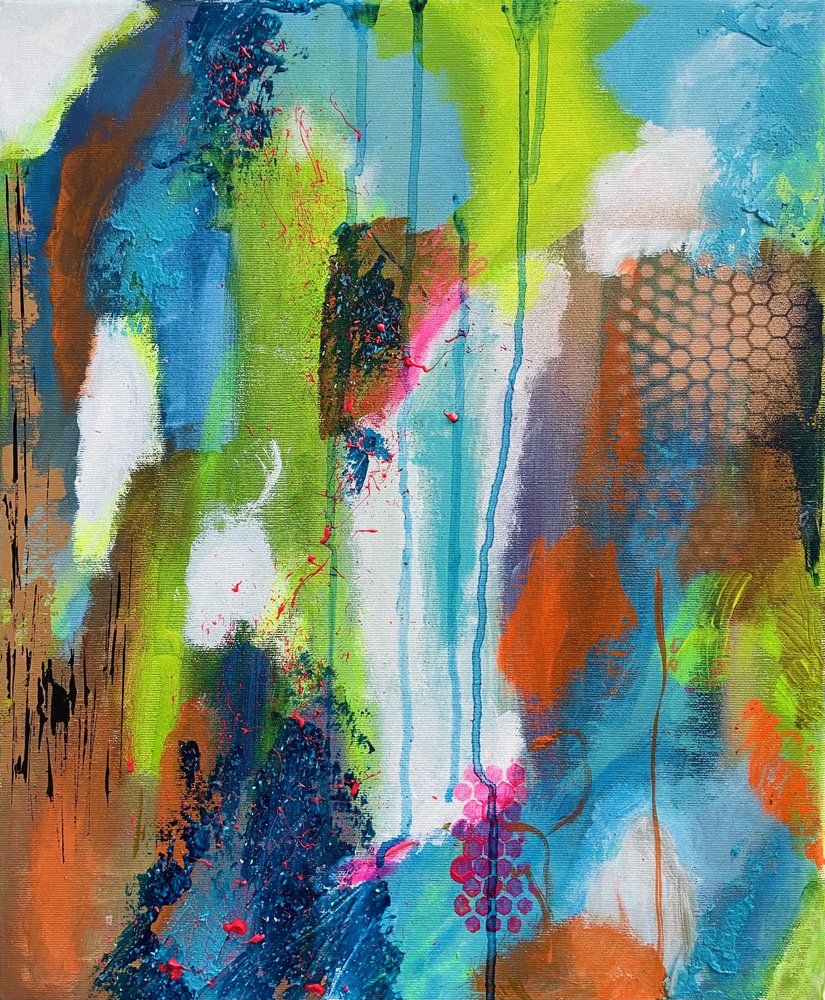 Lebendiger Abstrakter Fluss von Irene Chua