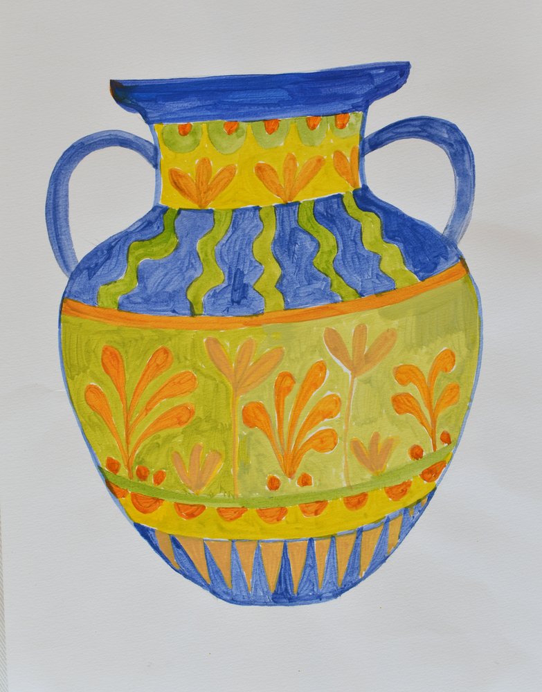 Griechische Vase von Iria Fernandez