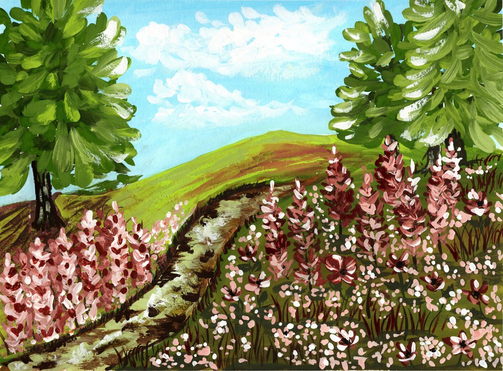 Verschlungener Blumenpfad von Jasmine Goodwin
