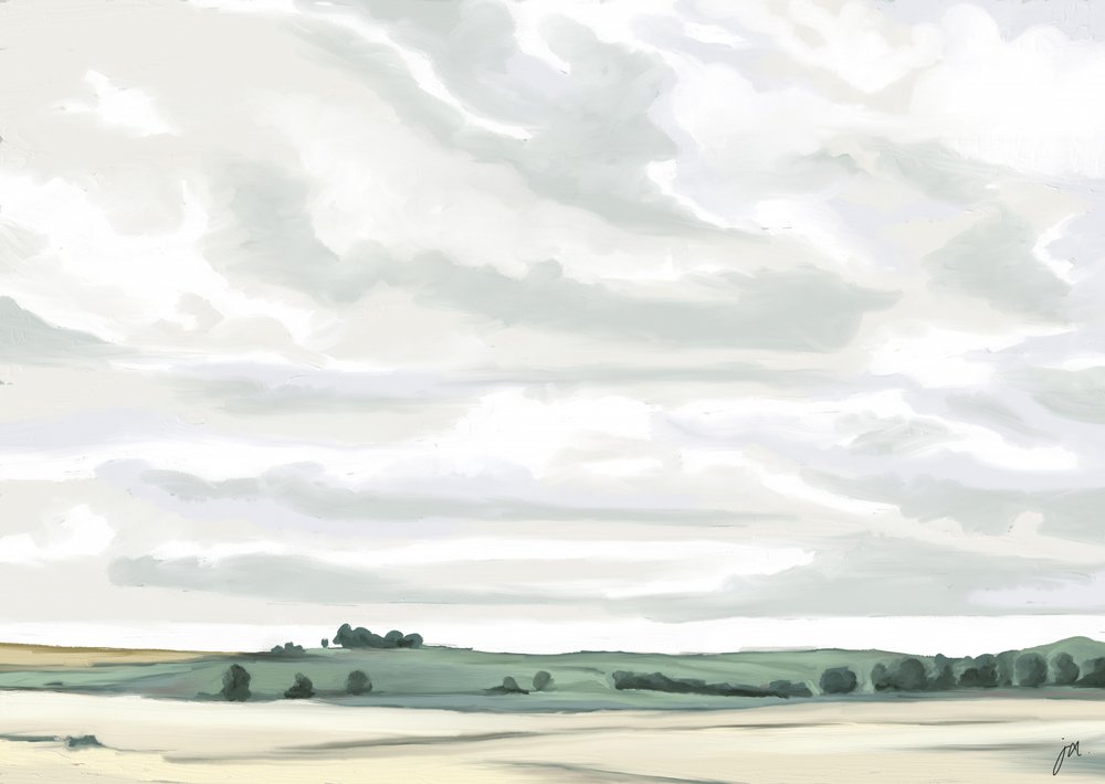 Serene Landschaft auf dem Land von Jenna Alheit