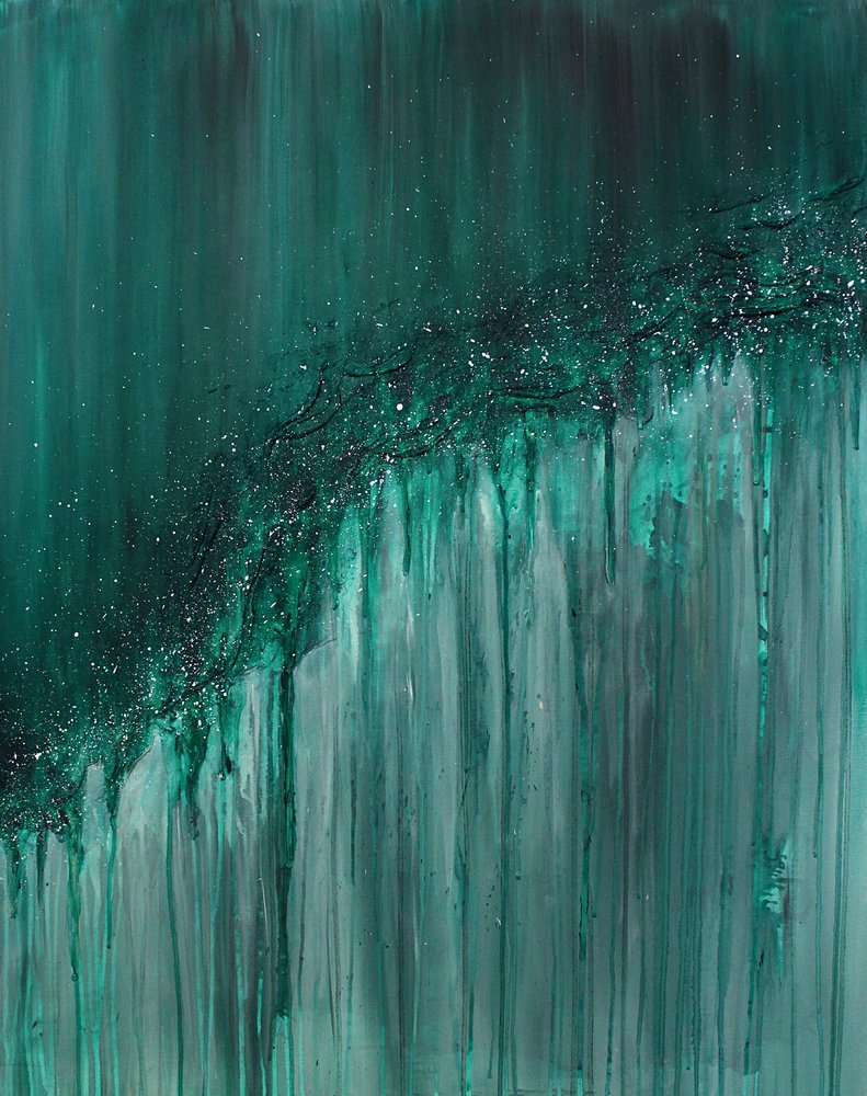 Glitzernder türkisfarbener Wasserfall von Jenny Nielsen
