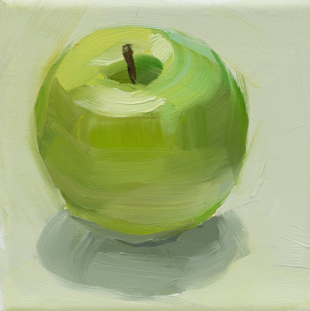 Grüner Apfel von Jenny Westenhofer