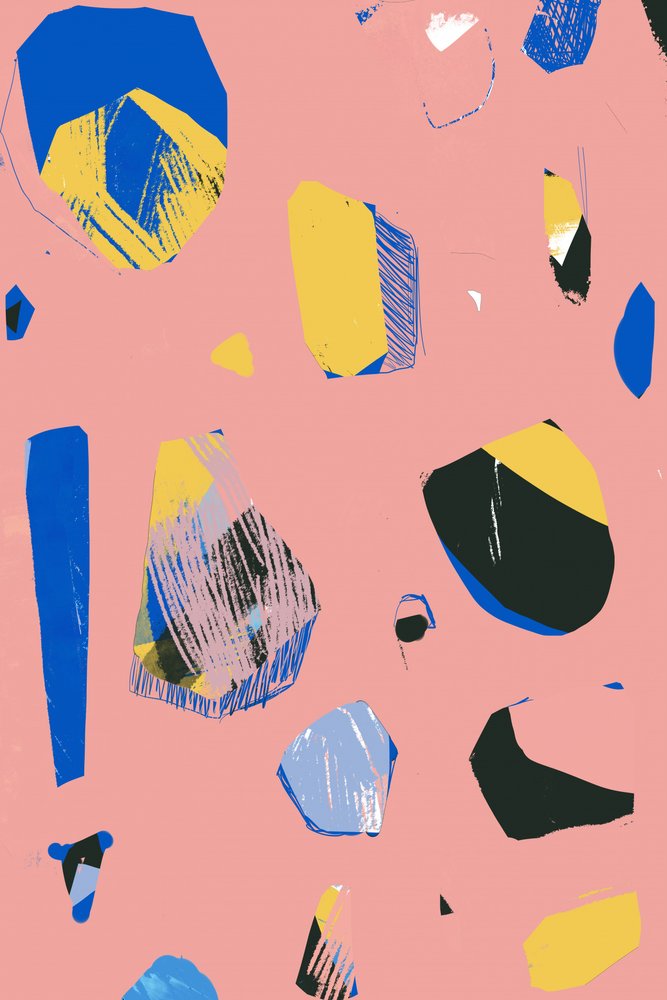 Farbige abstrakte Formen von Jilli Darling