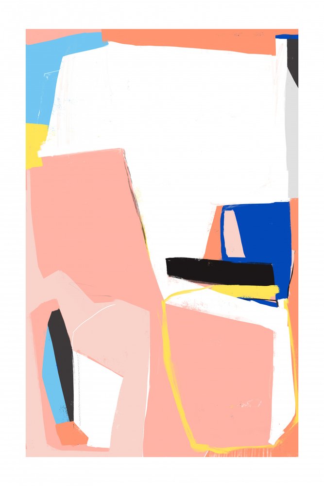 Moderne geometrische Abstraktion von Jilli Darling