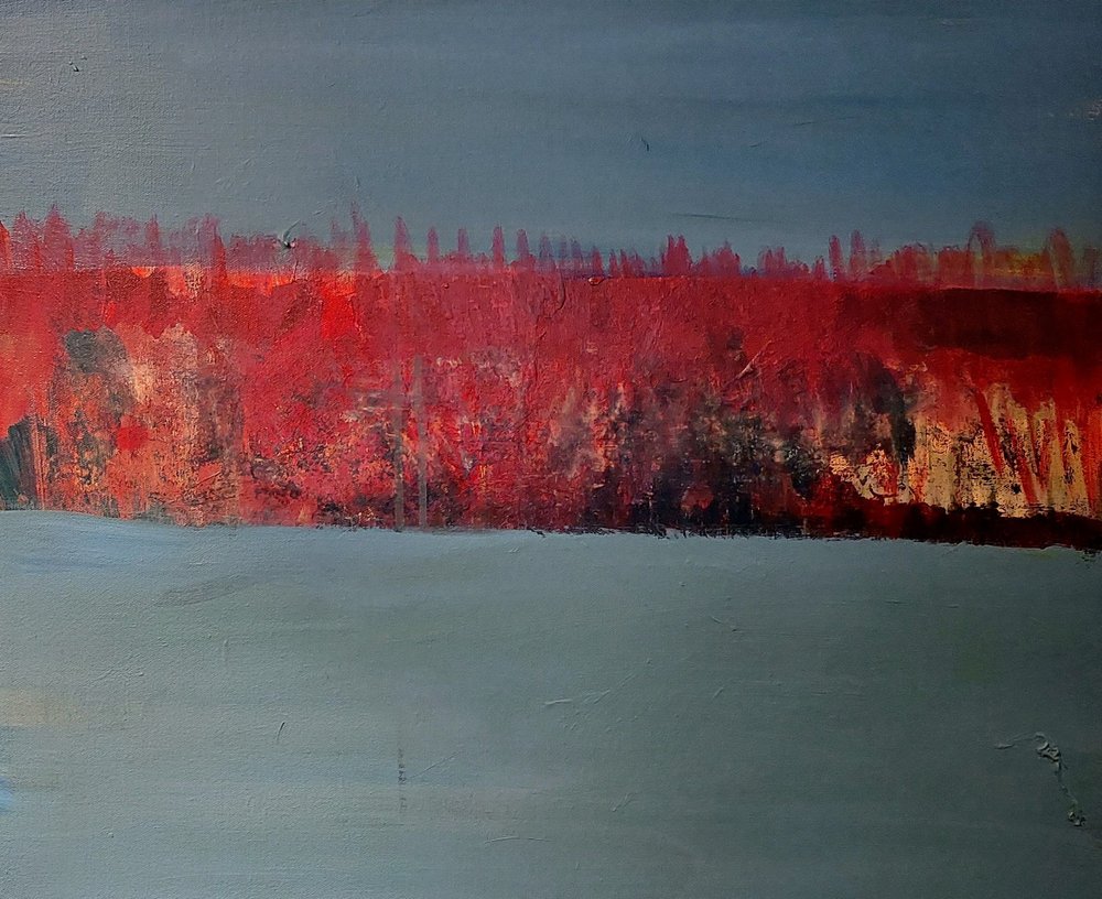 Feuriger abstrakter Horizont von Joackim Schou Dahle