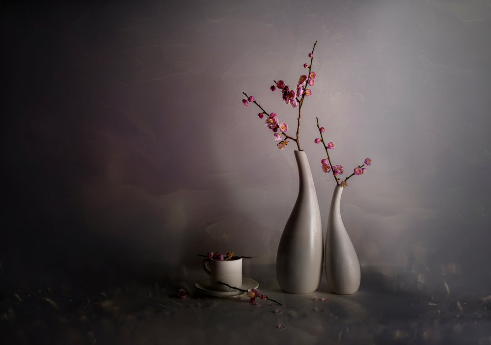Frühlingsblüte Stillleben von John-Mei Zhong