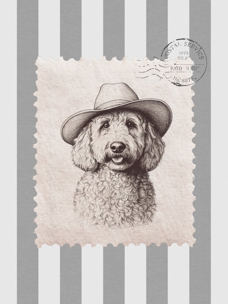Goldendoodle Cowboy Stempel von Jolly and Dash