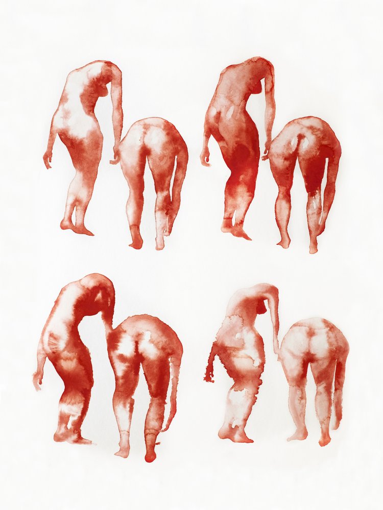 Biegende Aktformen von Joshua Hoskins