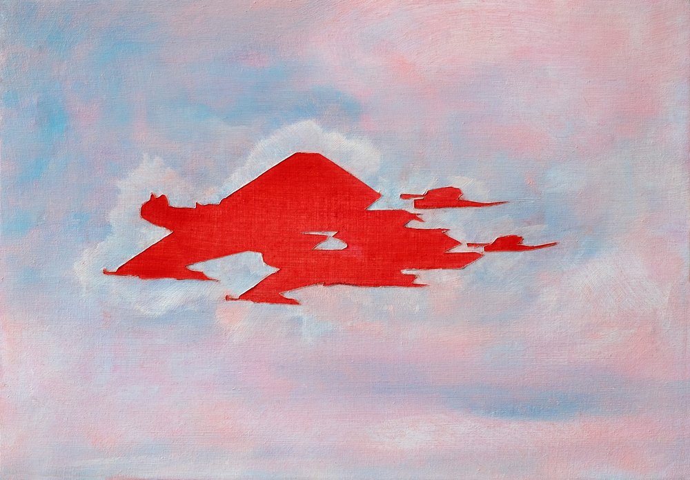Rote Bergwolken von Joshua Hoskins
