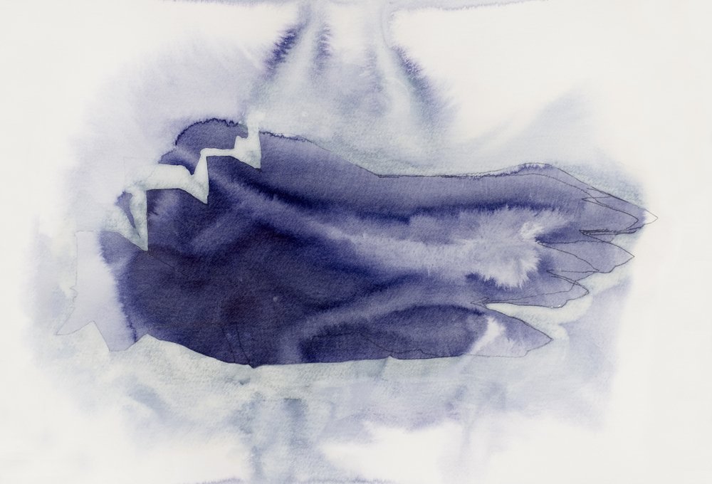 Weiches Indigo-Abstrakt von Joshua Hoskins
