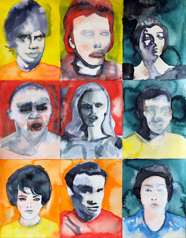 Lebendiges Porträtgitter von Joshua Hoskins