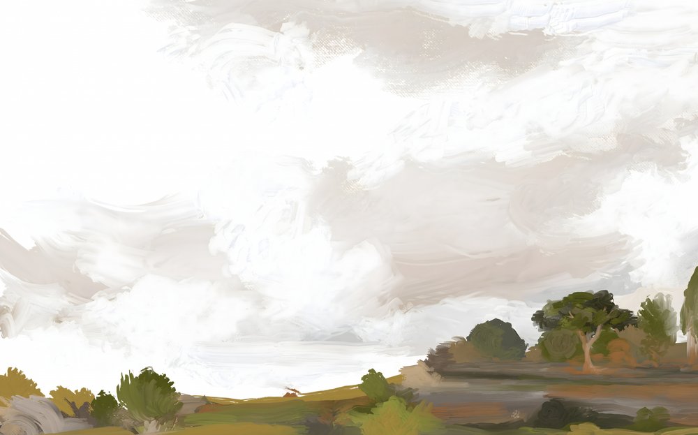 Ruhige impressionistische Landschaft von Josie George