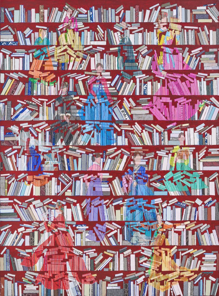 Bücherregal Hanbok Frauen von Jukyong Park