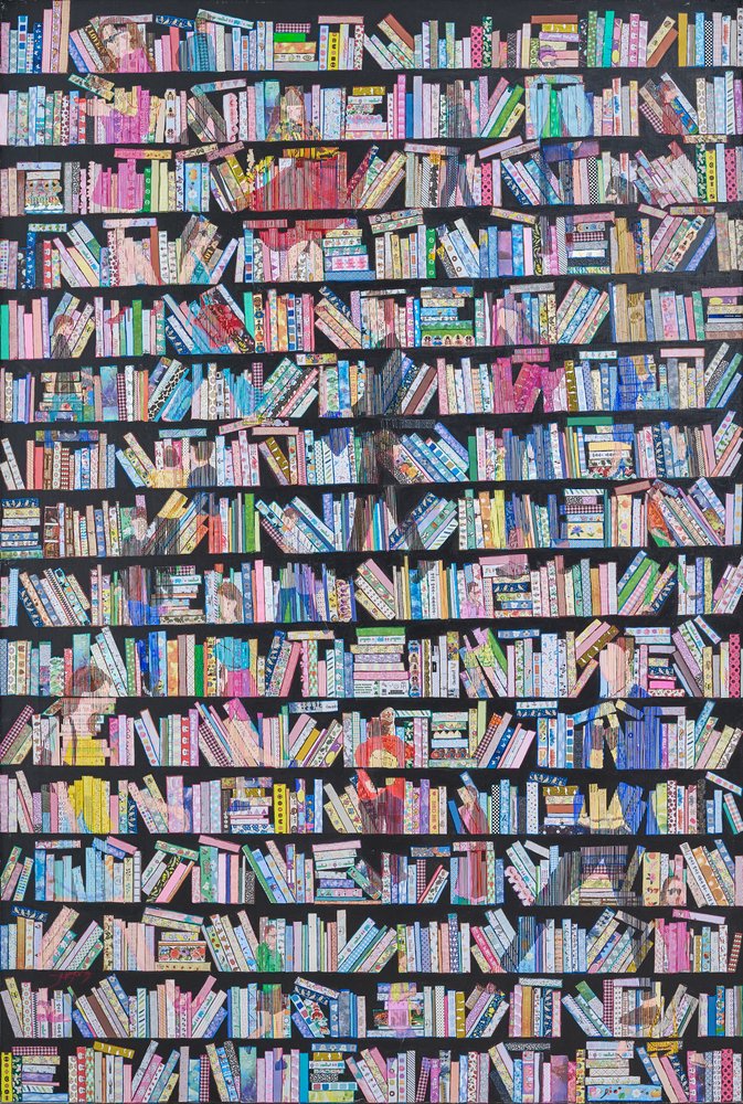Bücherregal Leser von Jukyong Park