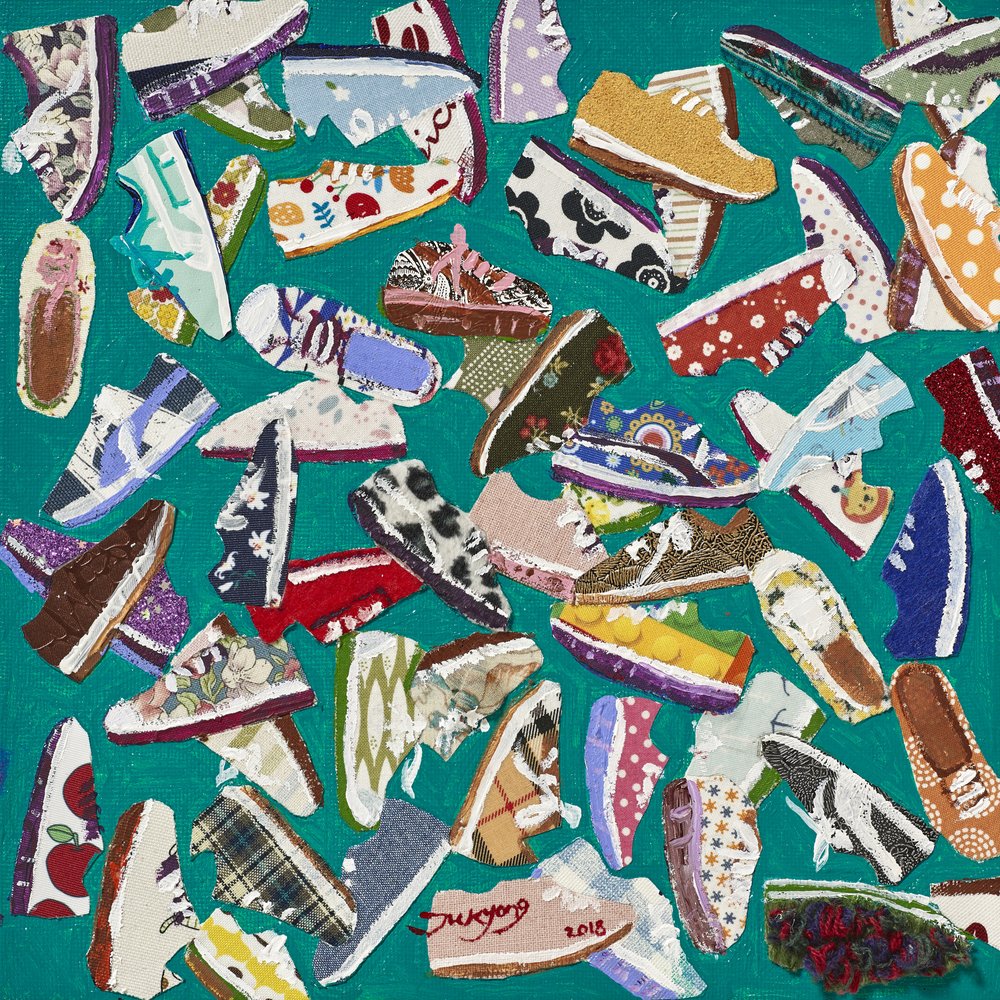 Bunte Schuhkollektion von Jukyong Park
