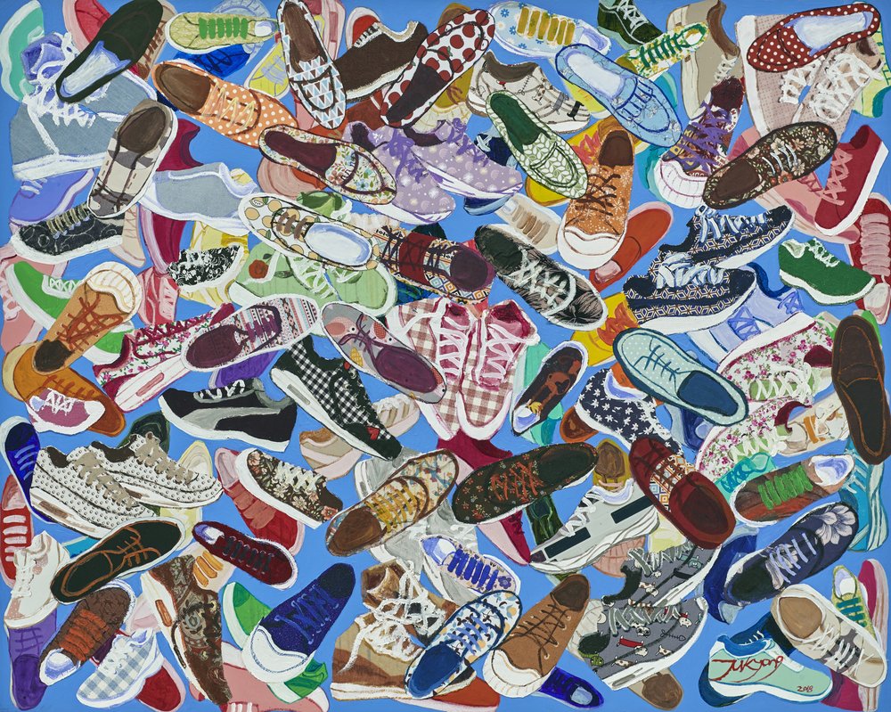Bunte Schuhkollektion von Jukyong Park