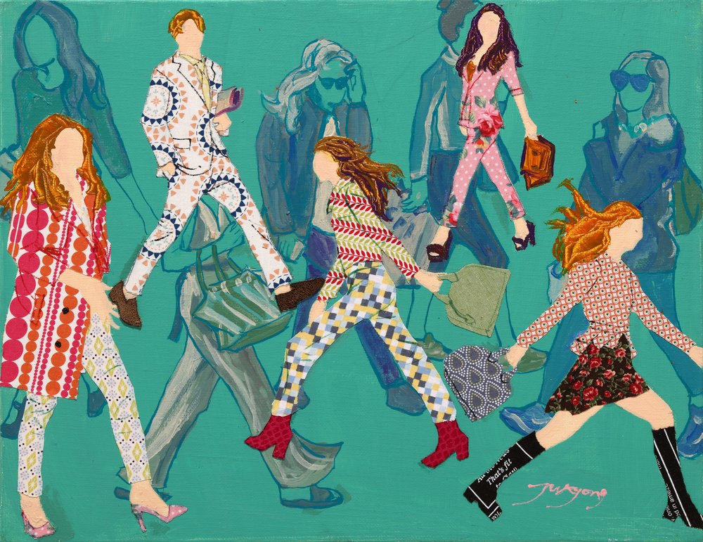 Bunte Straßenmode von Jukyong Park