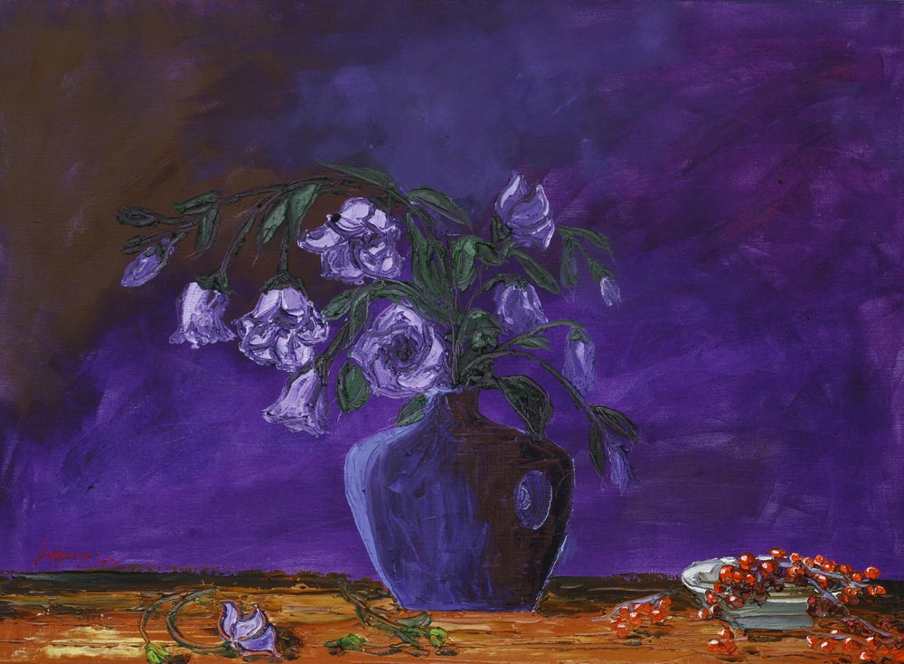 Tiefviolettes Stillleben von Jukyong Park