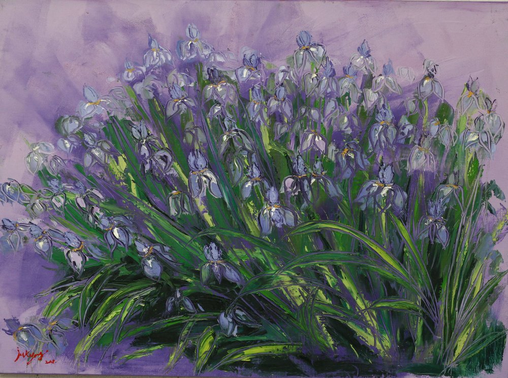 Üppige violette Iris von Jukyong Park
