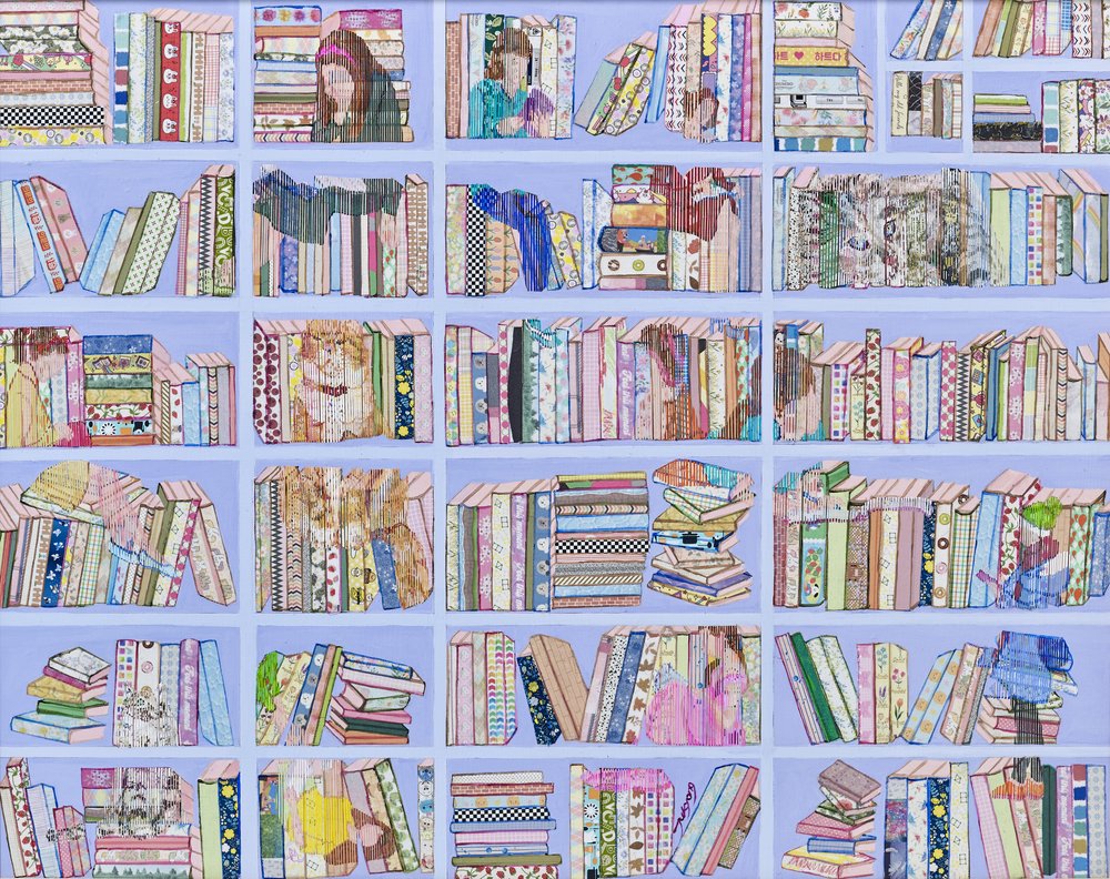 Verspieltes Bücherregal von Jukyong Park