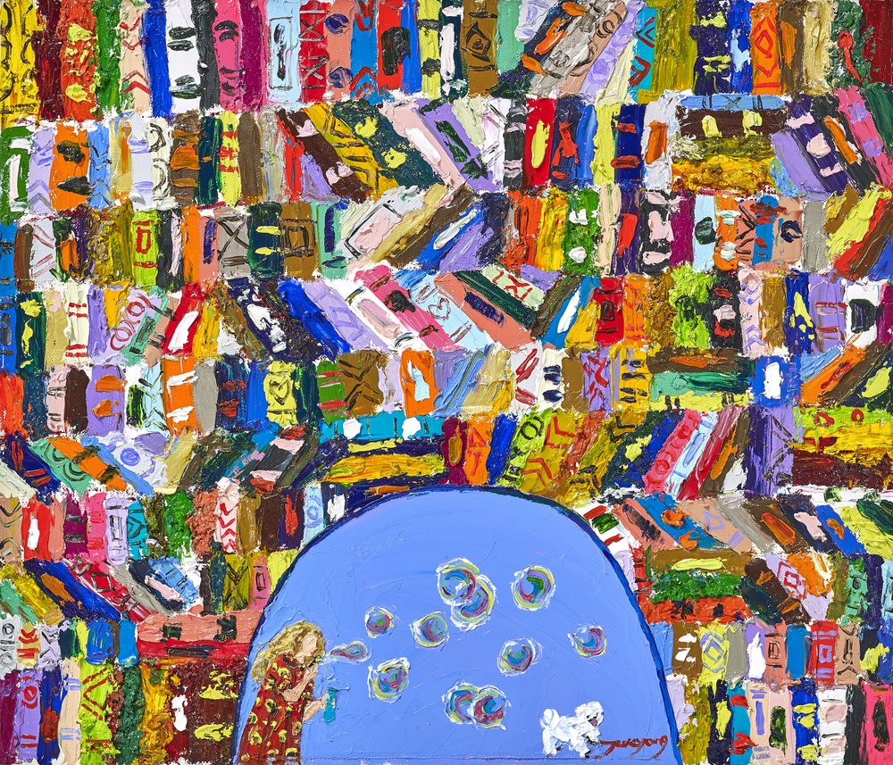 Verspieltes Blasenspiel von Jukyong Park