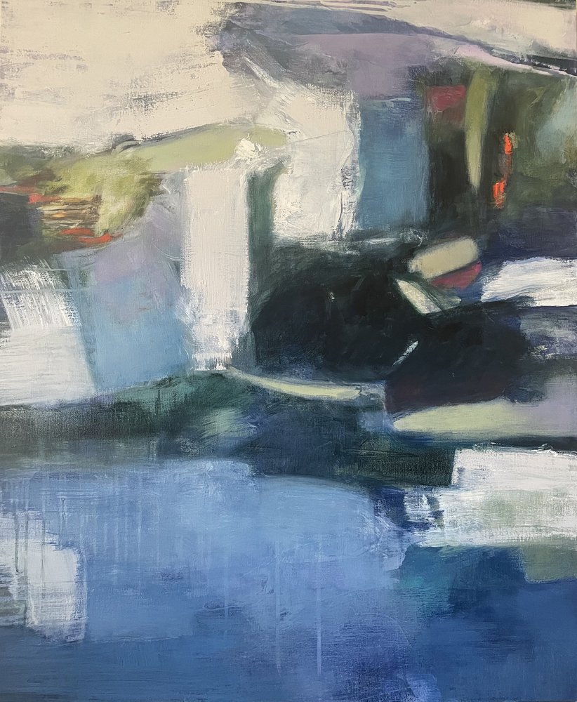 Serene blaue Abstraktion von Julia Purinton