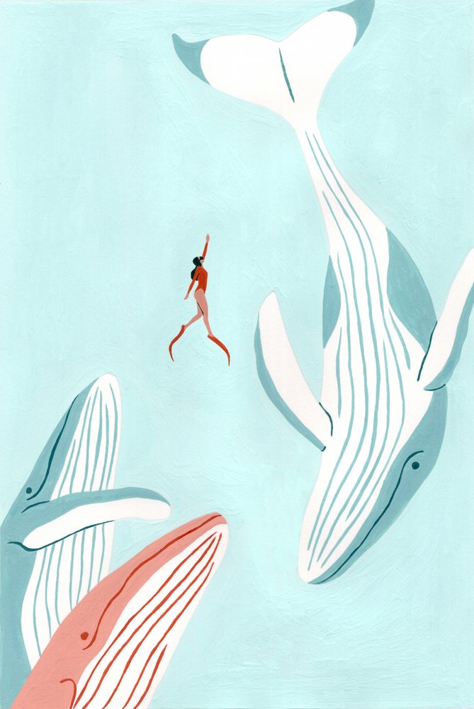 Schwimmen mit Giganten von Julie Lesouef