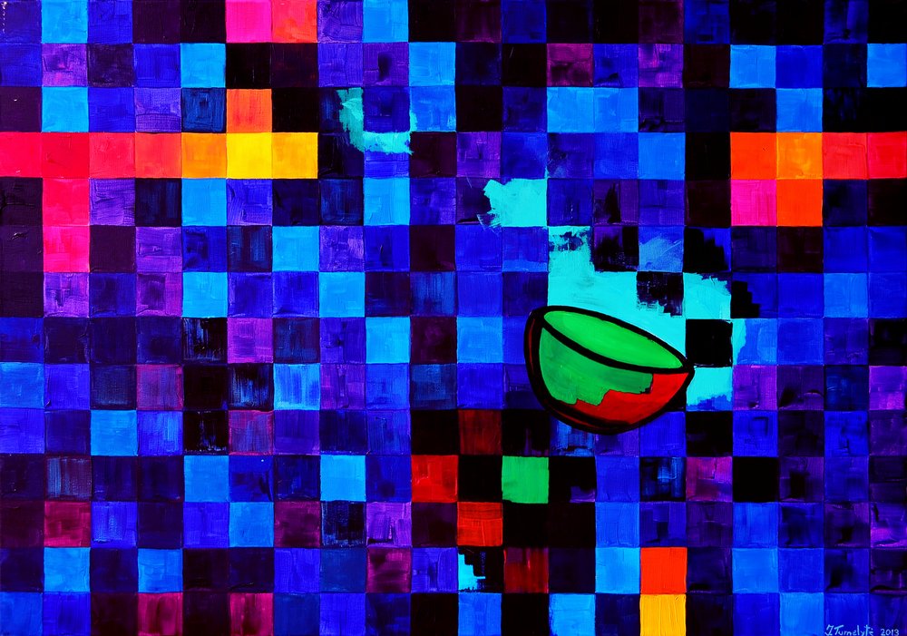 Lebendige Geometrische Schale von Julija Belickienė