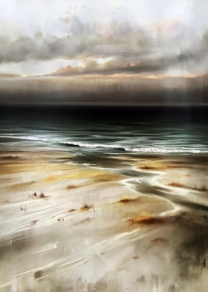 Am Meer Kunst von Justyna Jaszke
