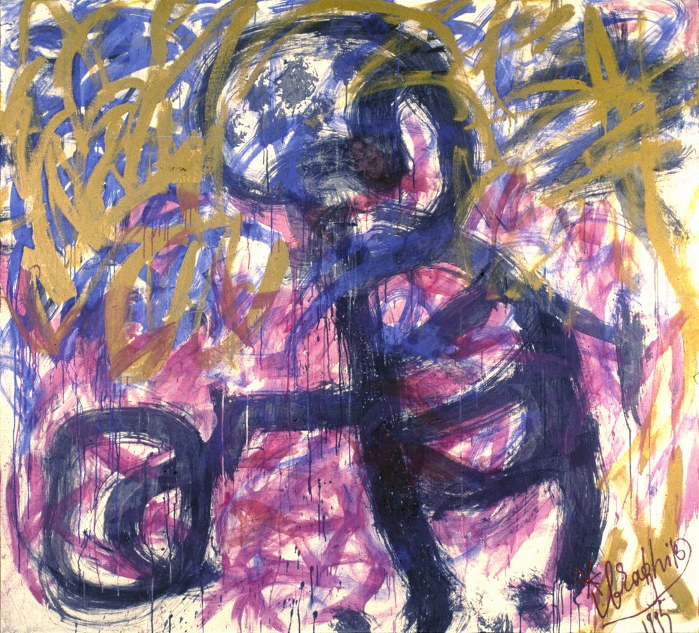 Abstrakte expressionistische Figur von Kanat Ibragimov