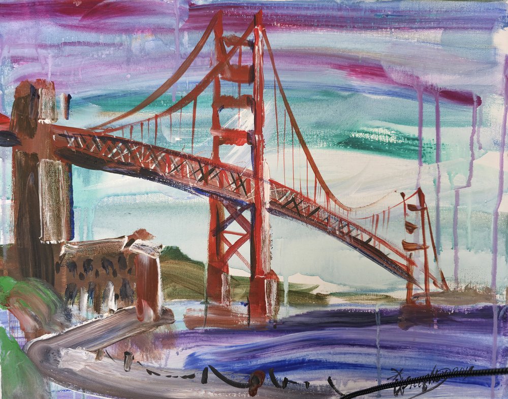 Lebendige Golden Gate Brücke von Kanat Ibragimov