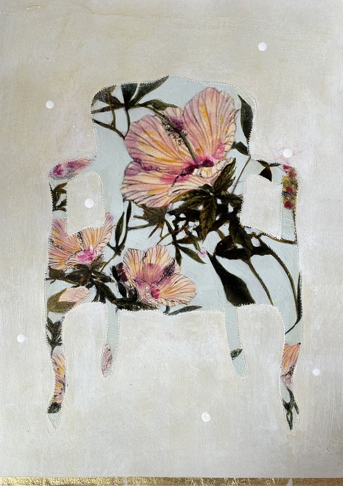 Eleganter Floraler Stuhl von Karenina Fabrizzi