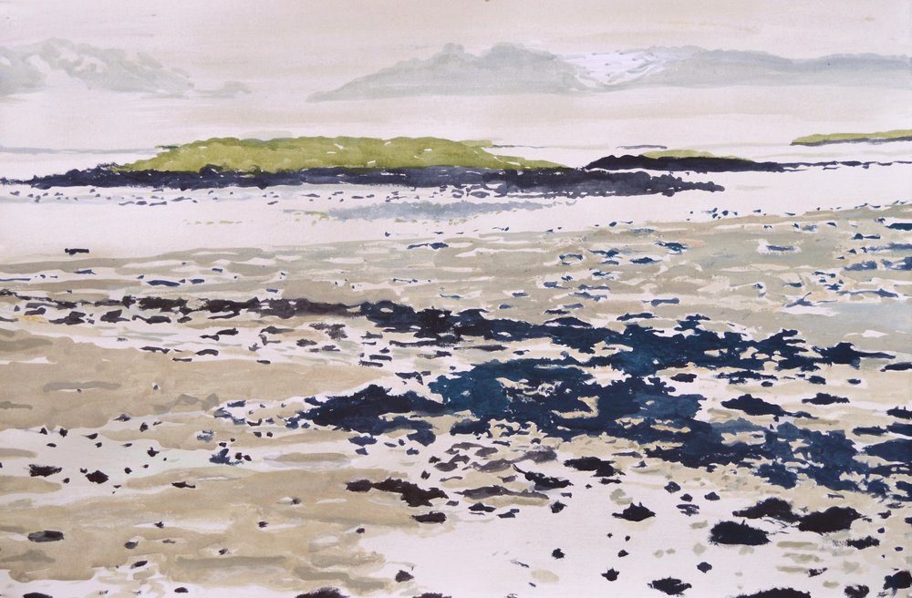 Friedlicher Gezeitenstrand von Karin Bos