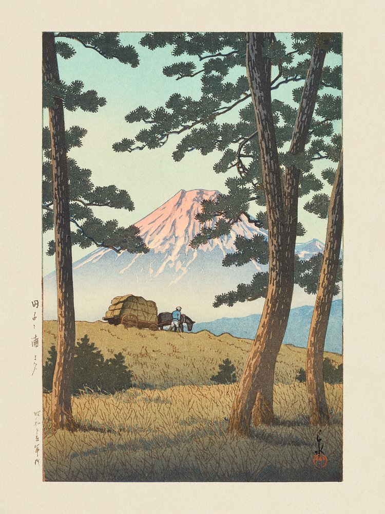 Abend in Tagonoura (1940) von Kawase Hasui