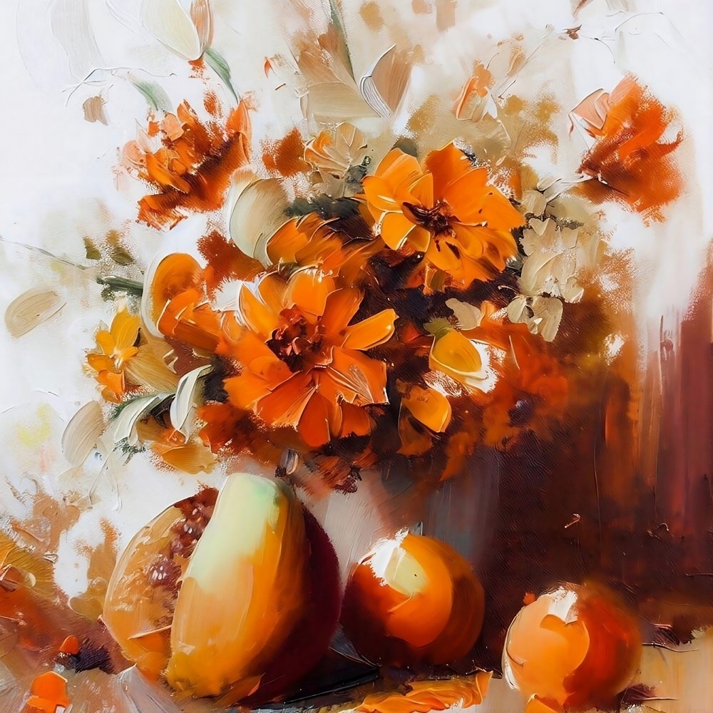 Lebendiges Herbst-Stillleben von Kiarra B