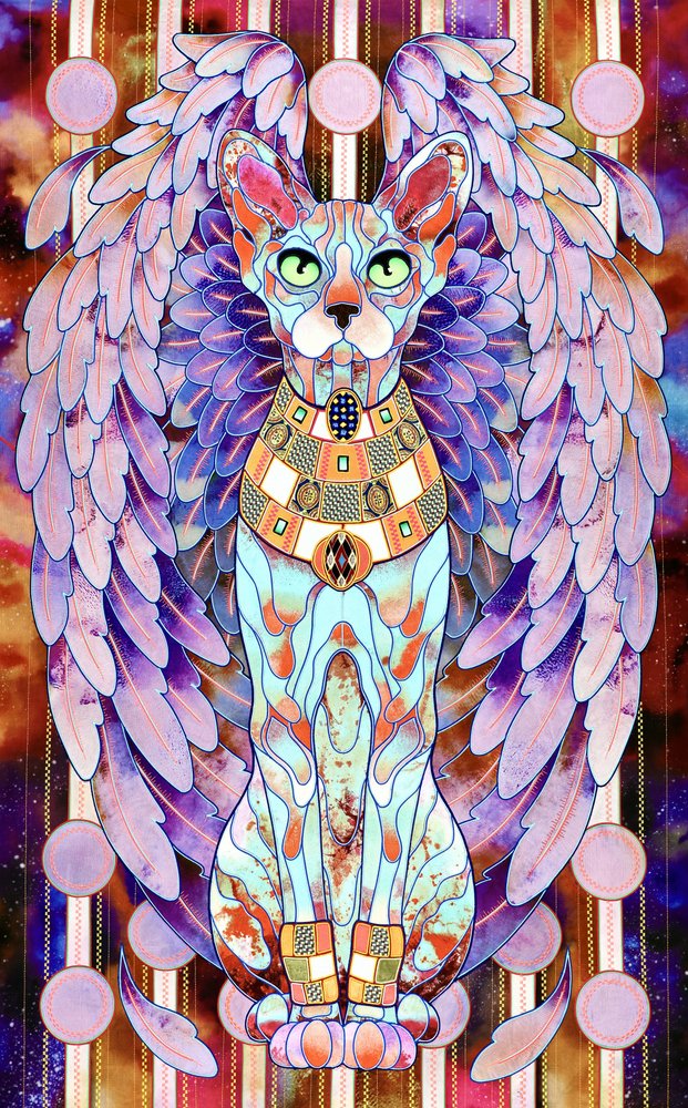 Ägyptische geflügelte Sphinxkatze von Kostyantin Malginov
