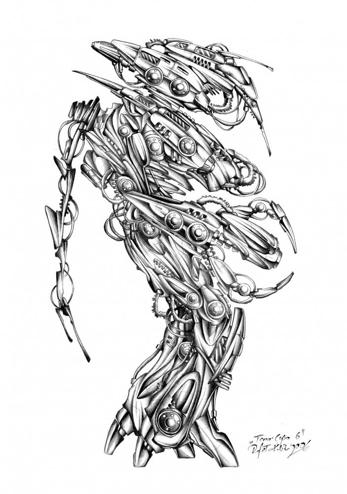 Biomechanisches Alien-Wesen von Kulik