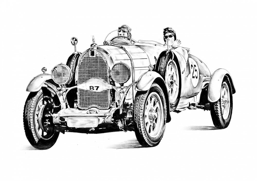 Klassische Rennfahrer von Kulik