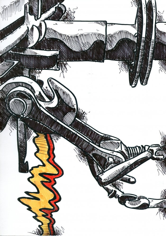 Feurige Reichweite des Cyborgs von Kulik
