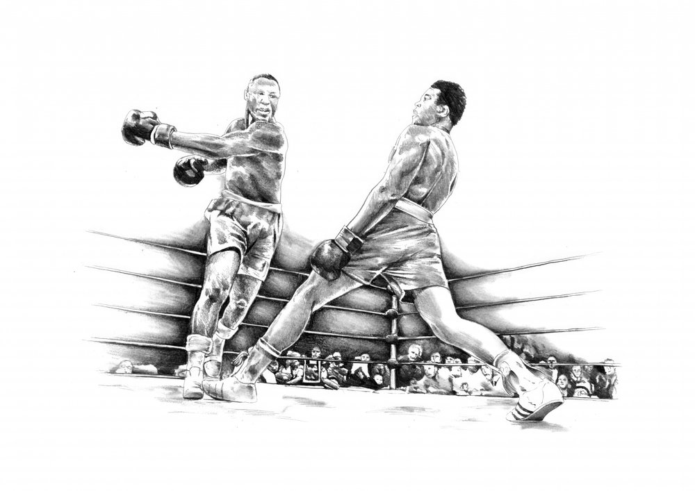 Dynamischer Boxschlag von Kulik