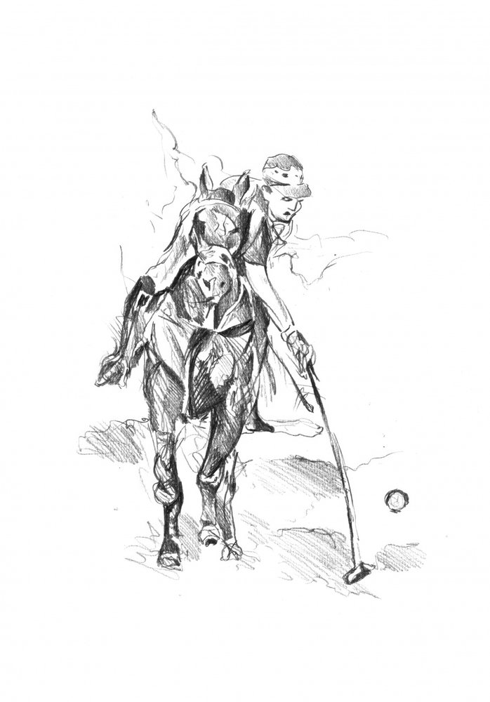 Dynamischer Polospieler von Kulik